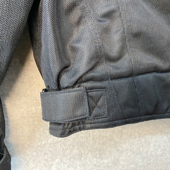 First Gear Motorcycle Jacket Women M Mesh Vented Mesh Black Shoulder Elbow Pads - Picture 6 of 14